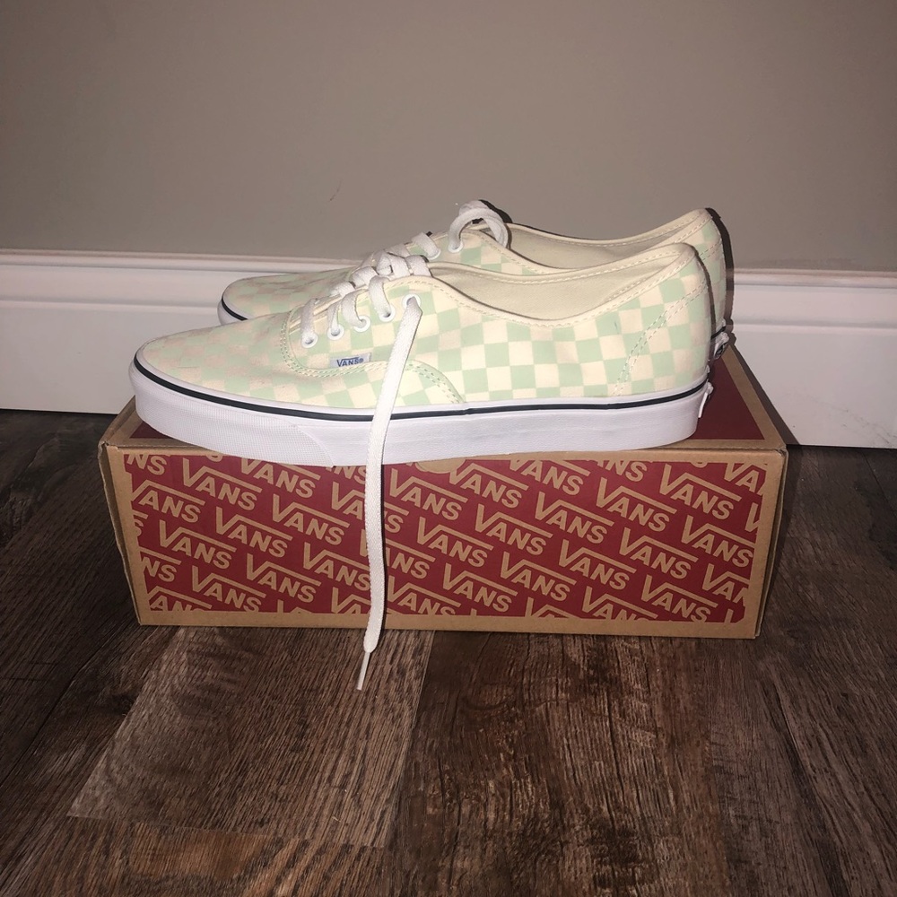 Authentic checkerboard vans